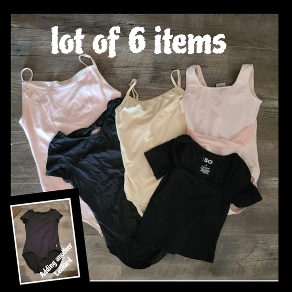 Danskin Other - Dance Wear Lot - 5 Leotards And A Fitted Top Sizes Mostly 12/14
